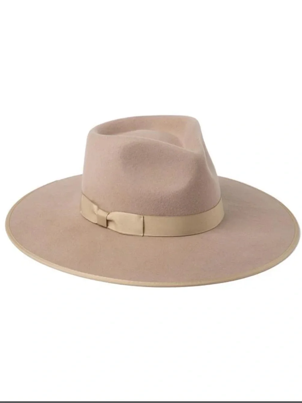 Lack Of Color Fawn Wide Brim Wool Rancher Hat NWT